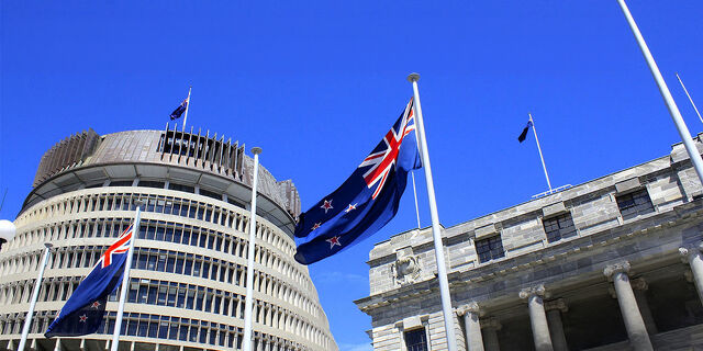 Visiting New Zealand The Beehive in Wellington